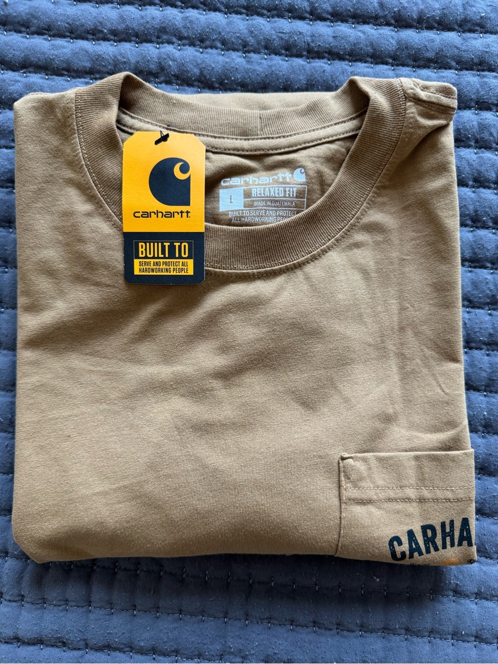 Carhartt Short-Sleeve Pocket Tee in Brown
